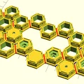 Connector OpenSCAD cho Honeycomb Wall System - Thumbnail 1