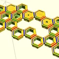 Connector OpenSCAD cho Honeycomb Wall System - Thumbnail 2