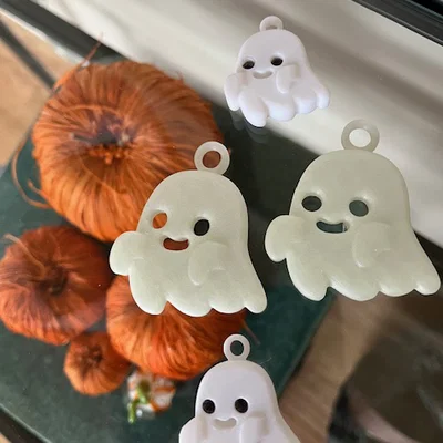Móc khóa ma Halloween phiên bản lớn dễ thương (3D Printable)