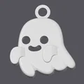 Móc khóa ma Halloween phiên bản lớn dễ thương (3D Printable) - Thumbnail 2