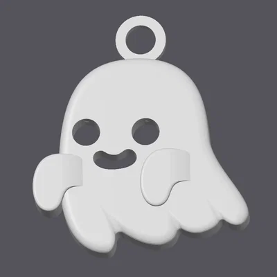 Móc khóa ma Halloween phiên bản lớn dễ thương (3D Printable)