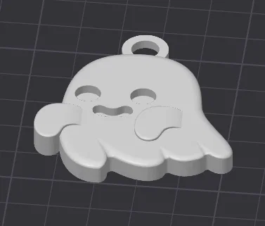 Móc khóa ma Halloween phiên bản lớn dễ thương (3D Printable) - Image 3