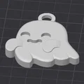 Móc khóa ma Halloween phiên bản lớn dễ thương (3D Printable) - Thumbnail 3