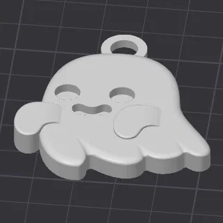 Móc khóa ma Halloween phiên bản lớn dễ thương (3D Printable)