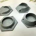 Pat treo thanh ngang đa năng hình lục giác cho tủ đồ và filament - Thumbnail 4