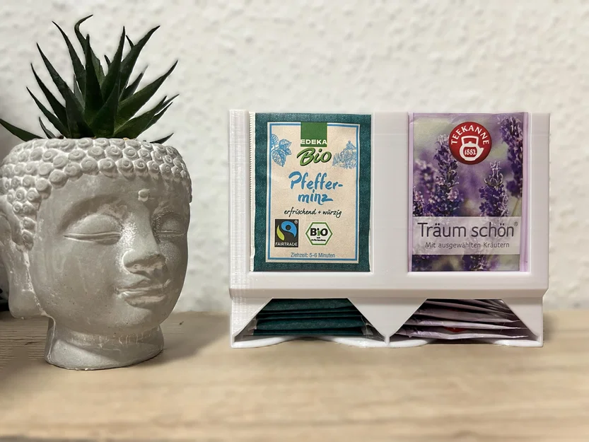 Khay đựng túi trà 3D (Teebeutelhalter) tiện lợi, gọn gàng cho căn bếp - Image 1