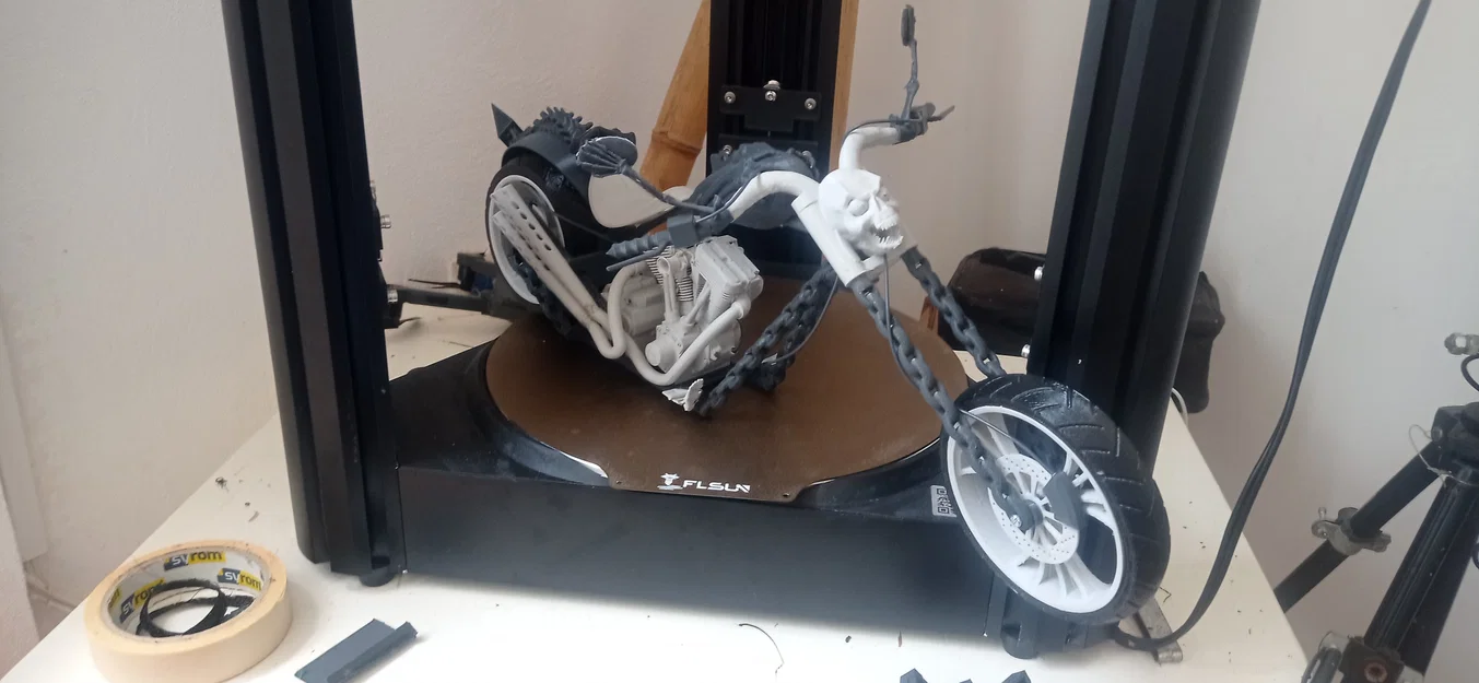 Mô hình xe máy Ghost Rider - Phiên bản in 3D lắp ráp cực chất - Image 1