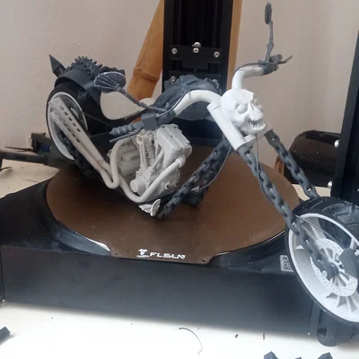 Mô hình xe máy Ghost Rider - Phiên bản in 3D lắp ráp cực chất