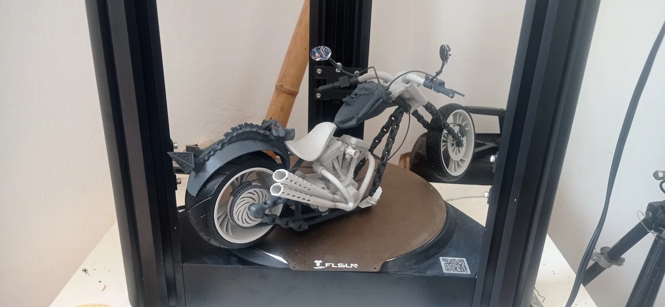 Mô hình xe máy Ghost Rider - Phiên bản in 3D lắp ráp cực chất - Image 2