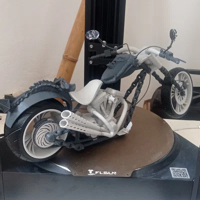 Mô hình xe máy Ghost Rider - Phiên bản in 3D lắp ráp cực chất