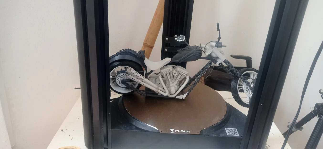 Mô hình xe máy Ghost Rider - Phiên bản in 3D lắp ráp cực chất - Image 4