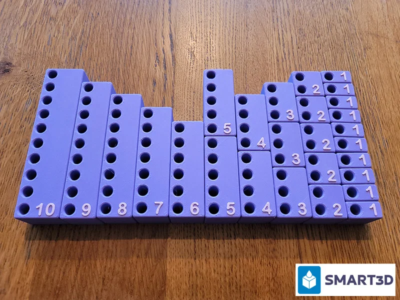 Math Blox – Bộ khối học Toán 3D printed - Image 1