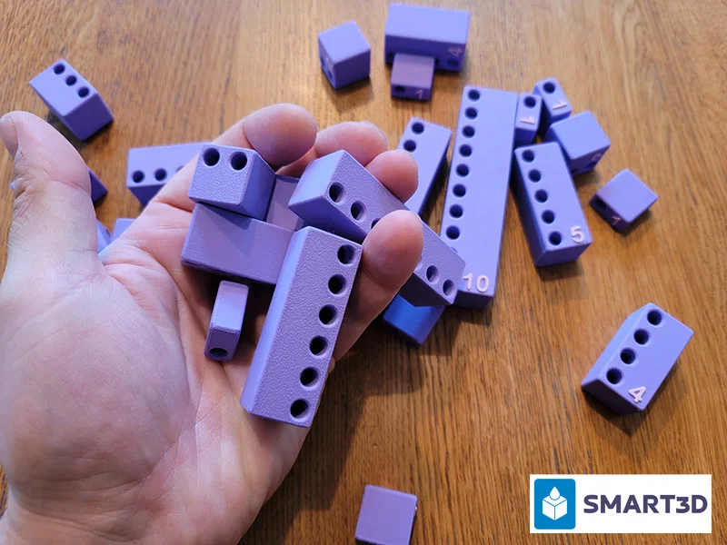 Math Blox – Bộ khối học Toán 3D printed - Image 2