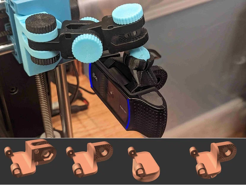 Adapter Logitech C920 cho articulating camera mount - Image 1