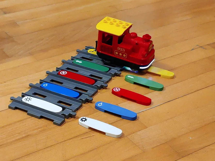 Gạch Action tương thích Duplo Train cho đầu máy (Locomotive) - Image 1