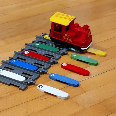 Gạch Action tương thích Duplo Train cho đầu máy (Locomotive)