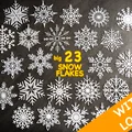 Bộ 23 bông tuyết lớn có khoen treo (Snowflakes/Schneeflocken/Sněhové vločky) - Thumbnail 1