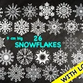 Bộ 26 bông tuyết cỡ lớn có vòng treo (Snowflakes/Schneeflocken) - Thumbnail 1
