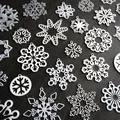 Bộ 34 bông tuyết silhouette có khoen treo (Snowflake silhouette collection) - Thumbnail 3