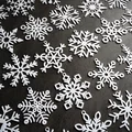 Bộ 34 bông tuyết có khoen treo / Kolekce sněhových vloček s očky / Schneeflocken - Thumbnail 2