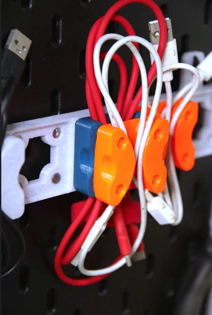 Bộ giữ dây Skadis x Gridfinity (Cable Holder set) - Image 2