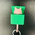 Móc treo chìa khóa chú mèo tự động ló đầu cực dễ thương - Thumbnail 1