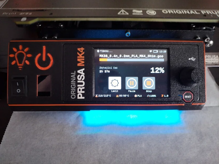 Tấm mặt nạ bảng điều khiển LCD cho máy in 3D Prusa MK4 - Image 2