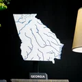 Bản đồ địa hình nổi Georgia, USA (GA) kèm sông ngòi - Thumbnail 5