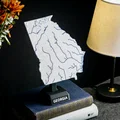 Bản đồ địa hình nổi Georgia, USA (GA) kèm sông ngòi - Thumbnail 7
