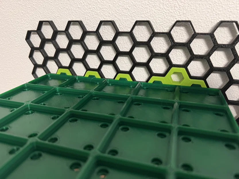 Baseplate Gridfinity cho honeycomb wall (Gridfinity honeycomb wall baseplates) - Image 1