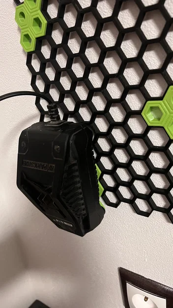 HSW Parkside charger 20V – Giá/clip gắn bộ sạc 20V lên Honeycomb Storage Wall - Image 7