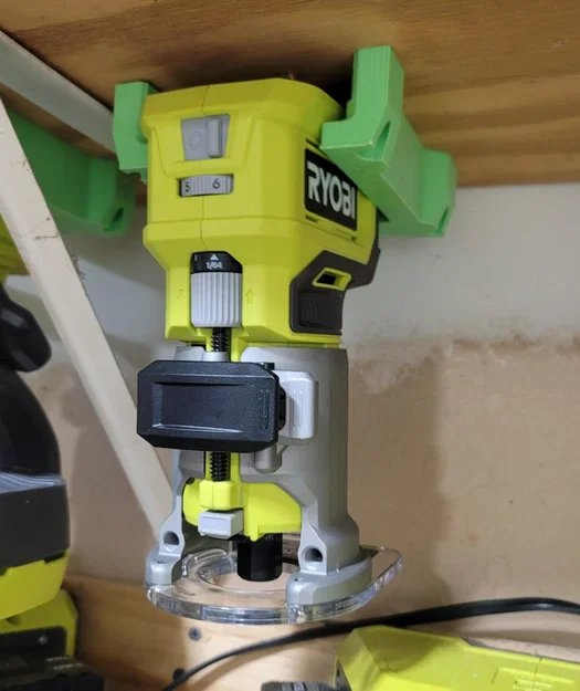 Giá treo máy phay cầm tay Ryobi 18V in 3D gọn gàng tiện lợi - Image 1