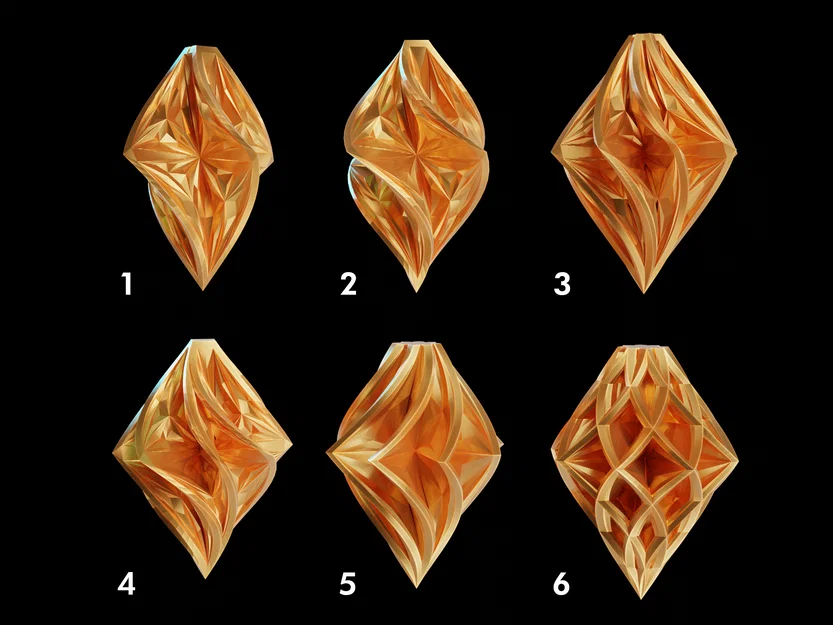 Bộ Ornament Faceted (6 mẫu) - Image 2