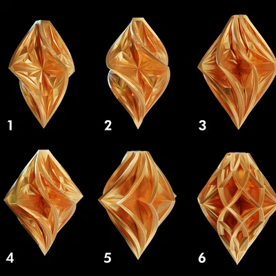 Bộ Ornament Faceted (6 mẫu)