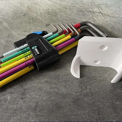 Giá đỡ treo tường 3D cho bộ lục giác Wera Torx 967/9 TX