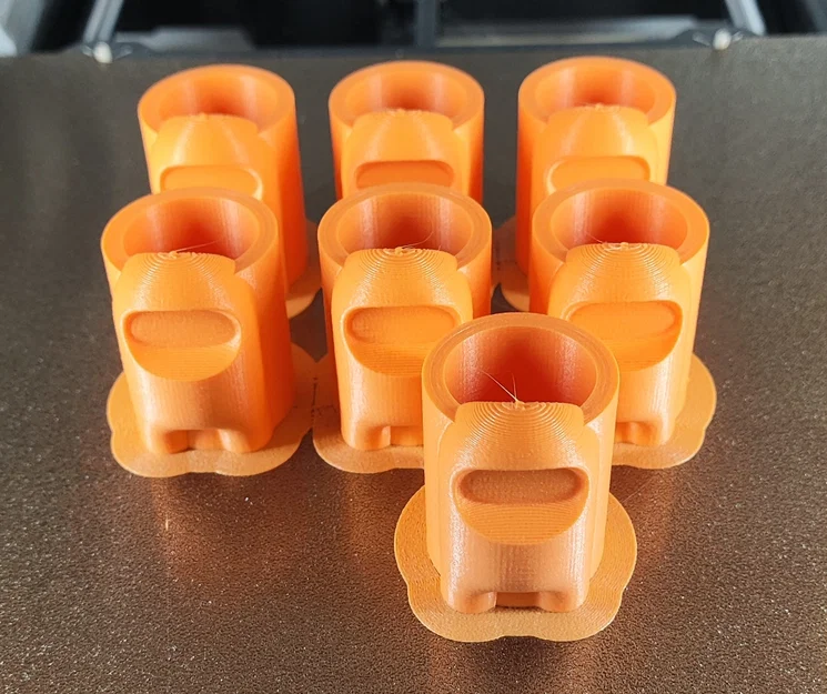 Phụ kiện kẹp khăn quàng cổ Among Us Woggle in 3D độc đáo - Image 3