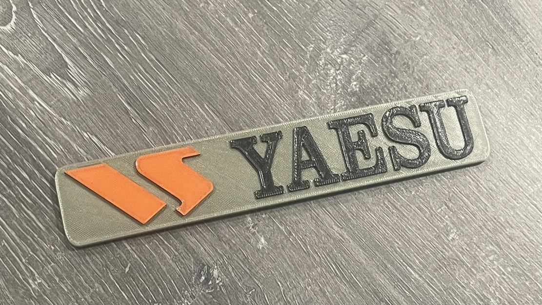 Mô hình logo Yaesu 3D dành cho cộng đồng Ham Radio - Tự in tại nhà - Image 1
