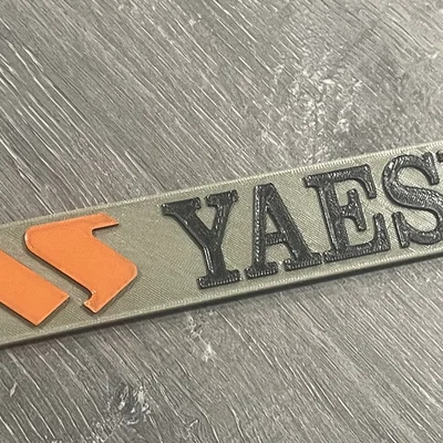 Mô hình logo Yaesu 3D dành cho cộng đồng Ham Radio - Tự in tại nhà