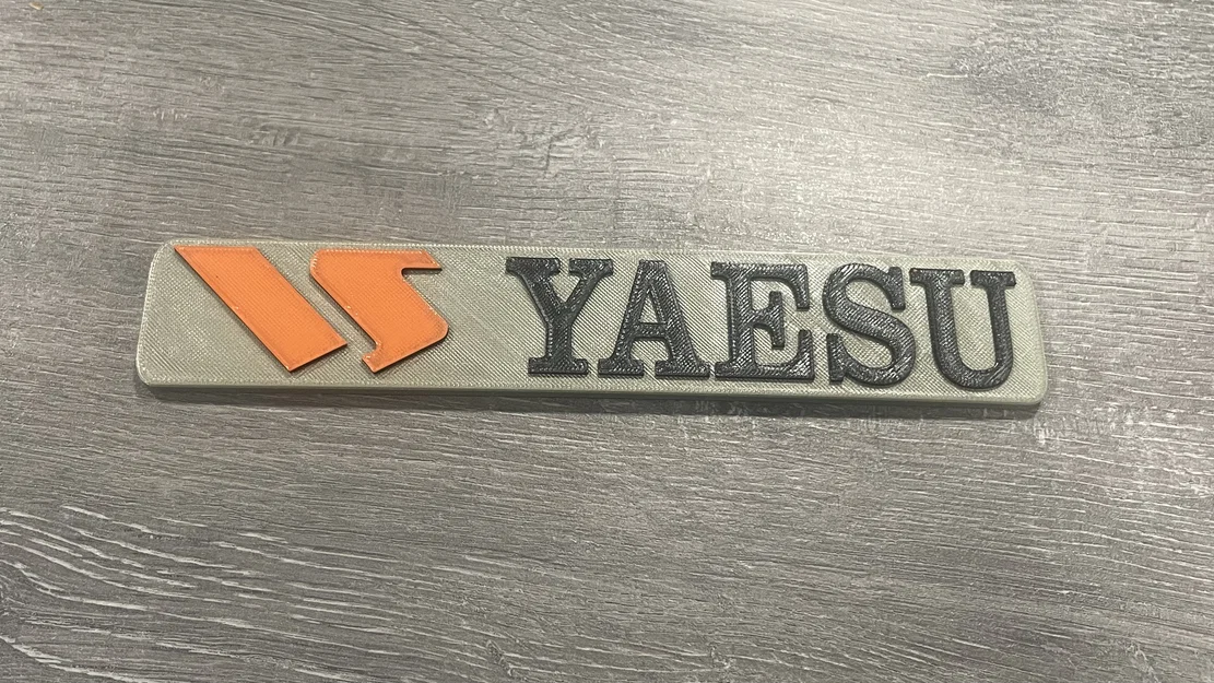 Mô hình logo Yaesu 3D dành cho cộng đồng Ham Radio - Tự in tại nhà - Image 3