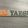 Mô hình logo Yaesu 3D dành cho cộng đồng Ham Radio - Tự in tại nhà - Thumbnail 3