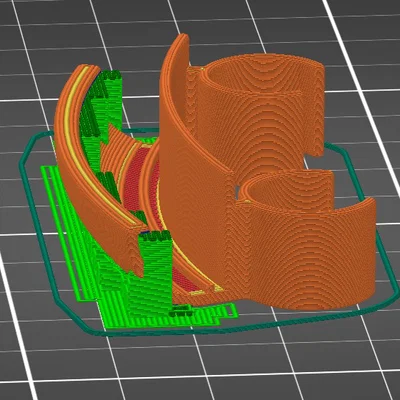 Kẹp giữ cọ + mép gạt sơn cho thùng sơn (parametric)