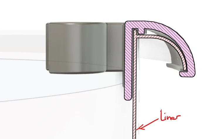 Kẹp giữ cọ + mép gạt sơn cho thùng sơn (parametric) - Image 4