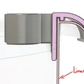 Kẹp giữ cọ + mép gạt sơn cho thùng sơn (parametric) - Thumbnail 4