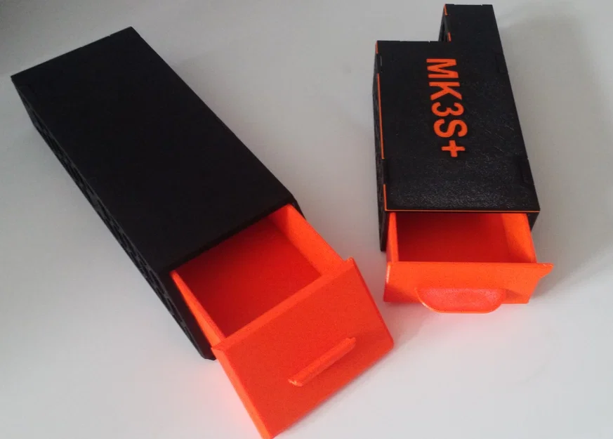 Ngăn kéo hông có khóa cho Prusa MK3/MK4 (logo MK3 & MK4) - Image 1