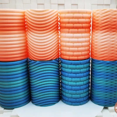 Bộ sưu tập cốc đựng bút Bubbly Spiral Vase in 3D độc đáo