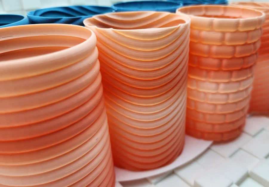Bộ sưu tập cốc đựng bút Bubbly Spiral Vase in 3D độc đáo - Image 3