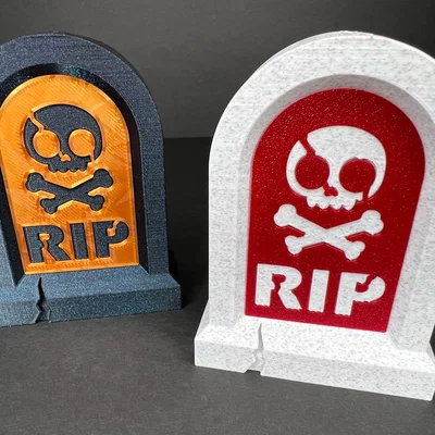 Bia Mộ RIP – Ống Cắm Bút + Trang Trí Halloween