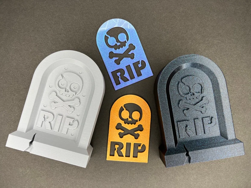 Bia Mộ RIP – Ống Cắm Bút + Trang Trí Halloween - Image 3