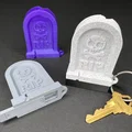 Móc khóa bia mộ RIP có khoang bí mật (nắp trượt) - Thumbnail 1