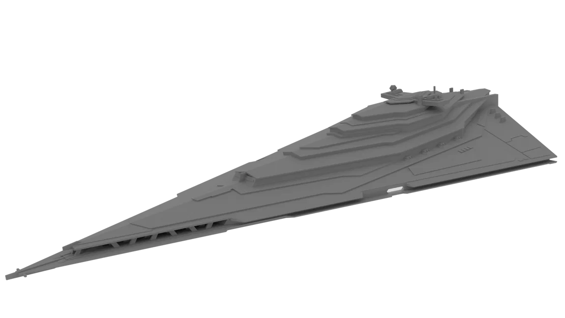 Star Wars Resurgent Star Destroyer (First Order) – Mẫu in 3D tỉ lệ 1:10.000 - Image 2